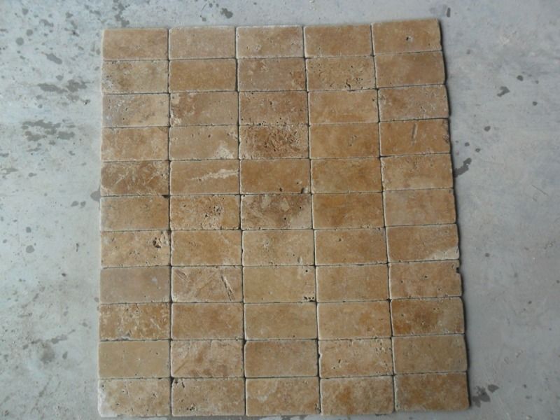 Classic travertine tumbled tiles