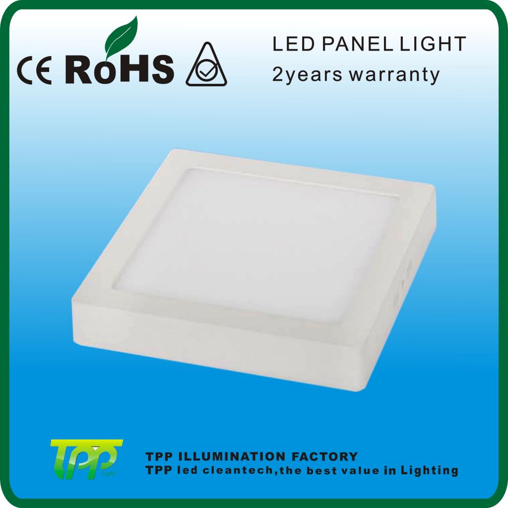 Led panel light with surface mounted 