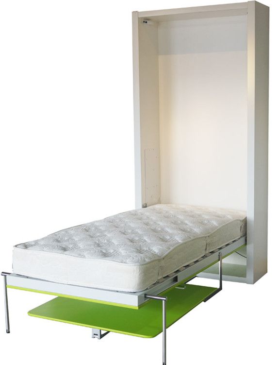 Vertical Single Space Saving Wall Bed With Dining Table