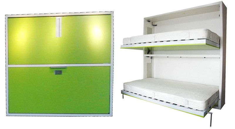 Double Space Saving Bunk Wall Bed
