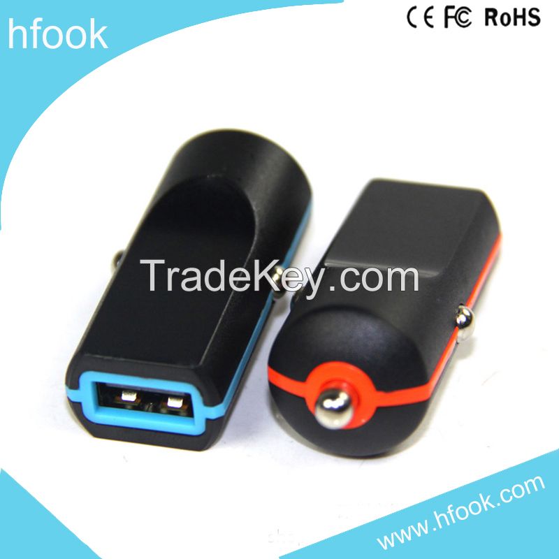 OEM orders accepted input 12V/24V output 5V2.1A Car USB Charger