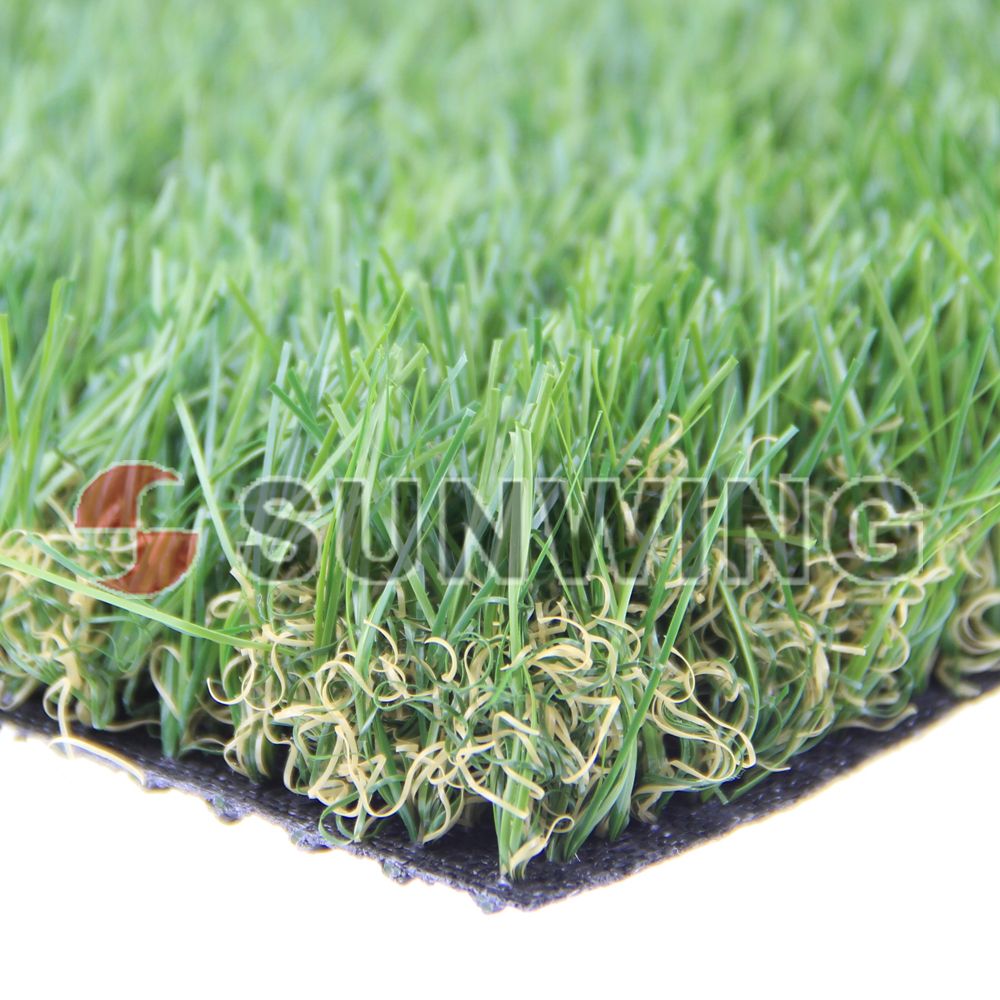 natural color grass covering /synthetic turf