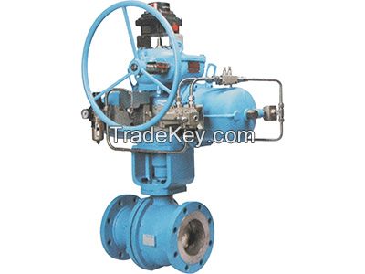 Large rotary pneumatic actuator of  control valves