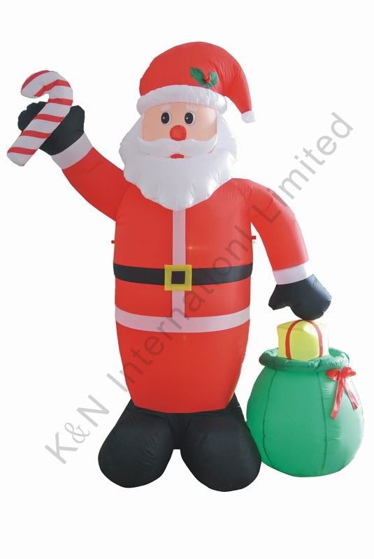 8FT Inflatable Santa with gift bag