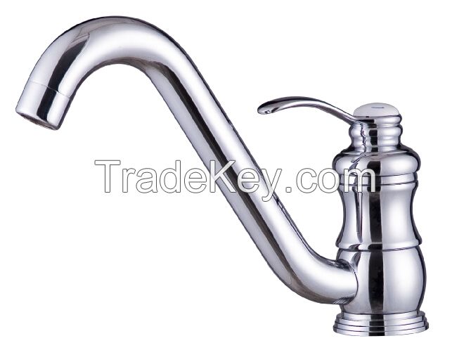 Single Handle Brass Kitchen Faucet Sink Mixer