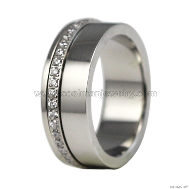 fashion stainless steel spinner rings