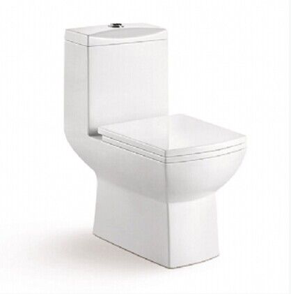 S-trap  square shape one piece toilet