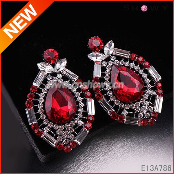 2014 The Most Fashionable Design and Colorful crystal earring