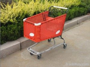 180L Plastic Shopping Trolley