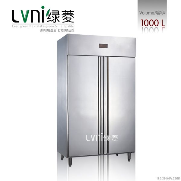 LVNI 2doors kitchen fridge, guangzhou stainless steel commercial Kitche