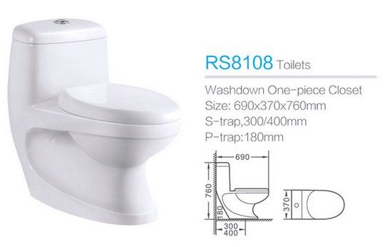 Siphonic one-piece toilet, one piece toilet, One-Piece WC, One pcs toilet, closestool, Piece Toilet, economy sanitaryware ceramic toilet