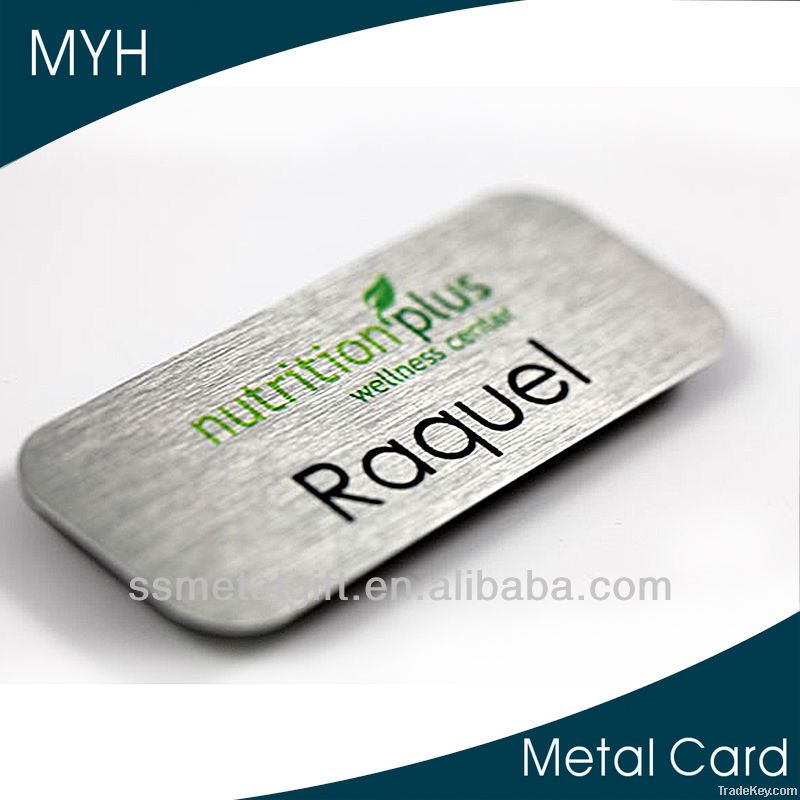 2014 new design and cheap metal nameplate