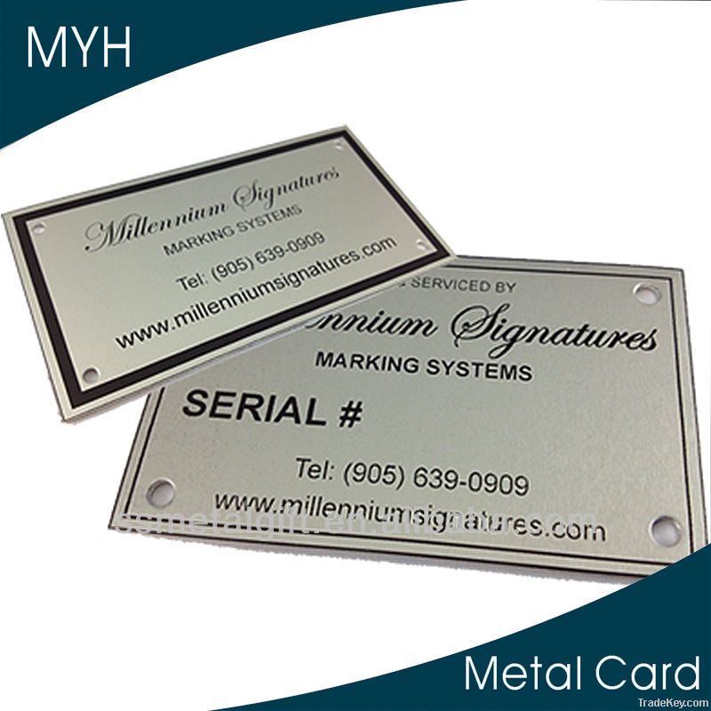 2014 new design and cheap metal nameplate