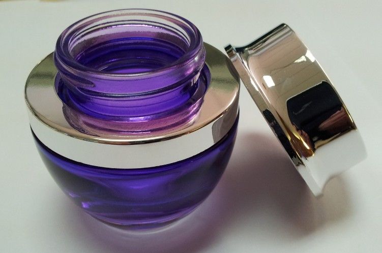 color gradient glass cosmetic bottle