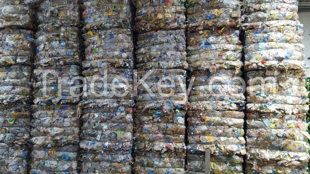 PET Bottles in bales scrap