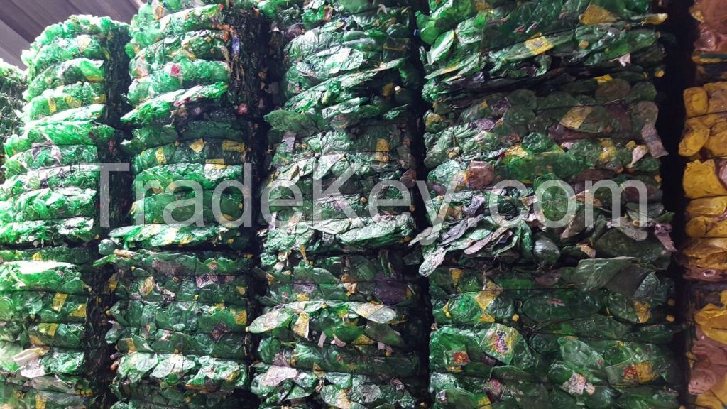 PET Bottles in bales scrap