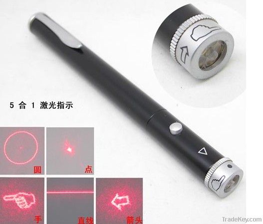 Factory Selling 5 in1 laser projector pointer