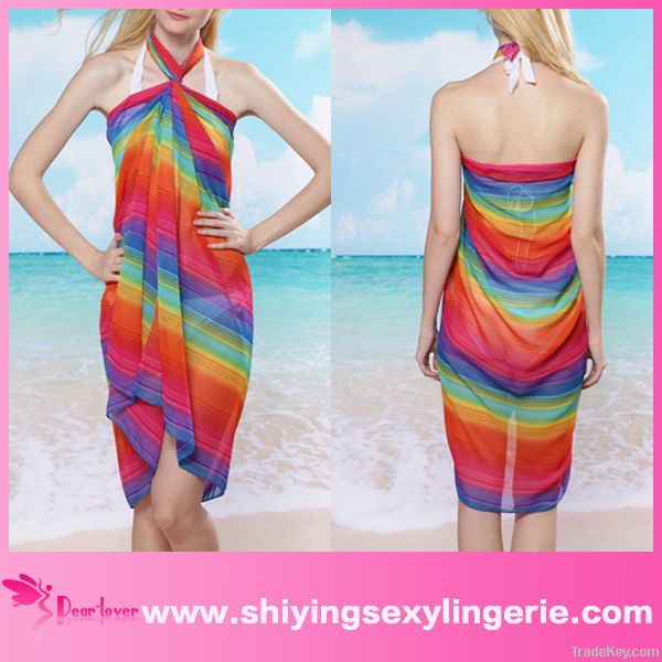 Wholesale Sexy Rhodes Rainbow beach tube dress