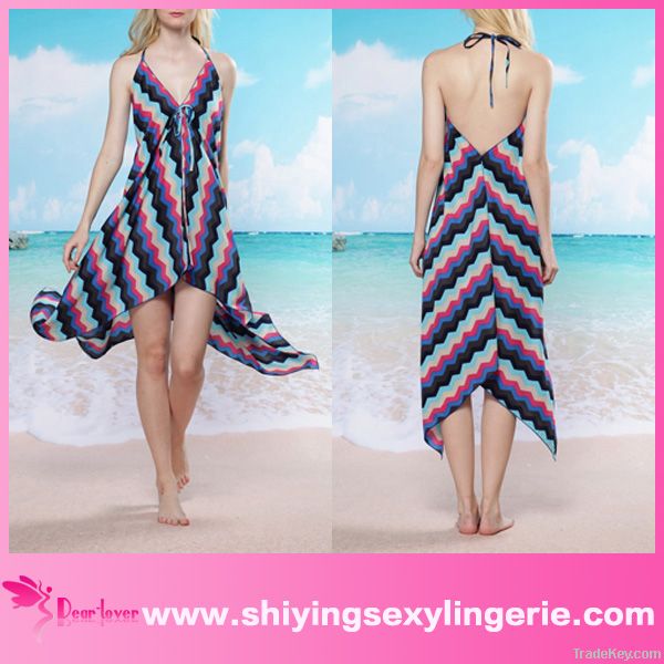 wholesale sexy cheap colorful beach dress
