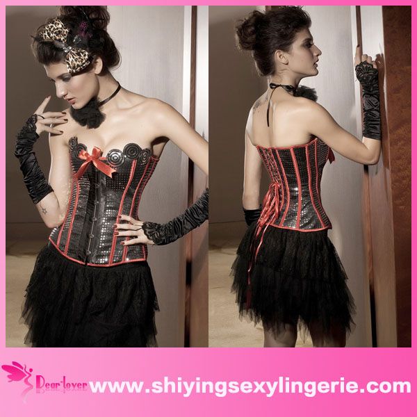 wholesale latex rubber fashion sexy corset