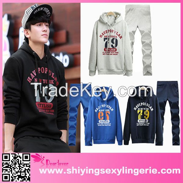 Male Hooded Korean printed hoodies Tracksuit