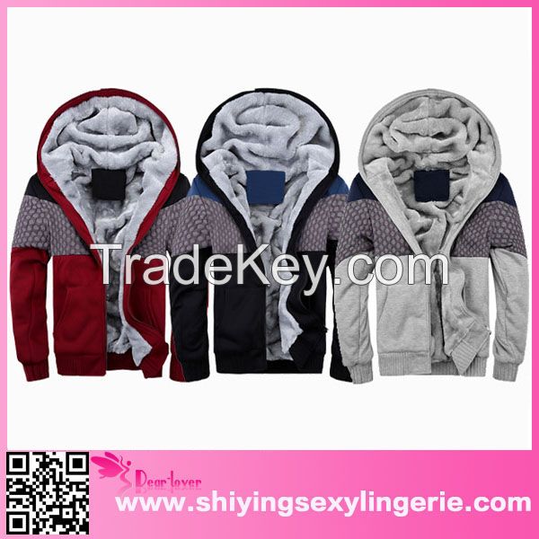 fashion Warm Fleece-lined Mens dye sublimation hoodies