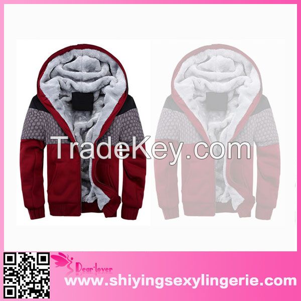 fashion Warm Fleece-lined Mens dye sublimation hoodies