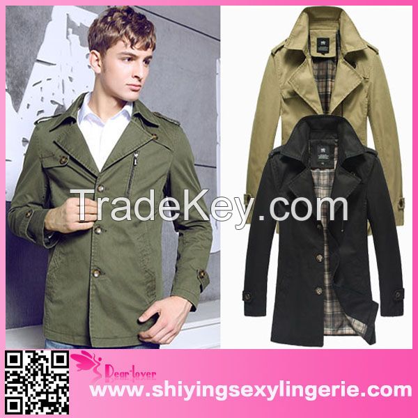 Men's Fashion Casual Lapel Cotton Wind dubai leather jacket