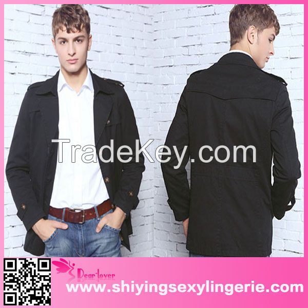 Men's Fashion Casual Lapel Cotton Wind dubai leather jacket