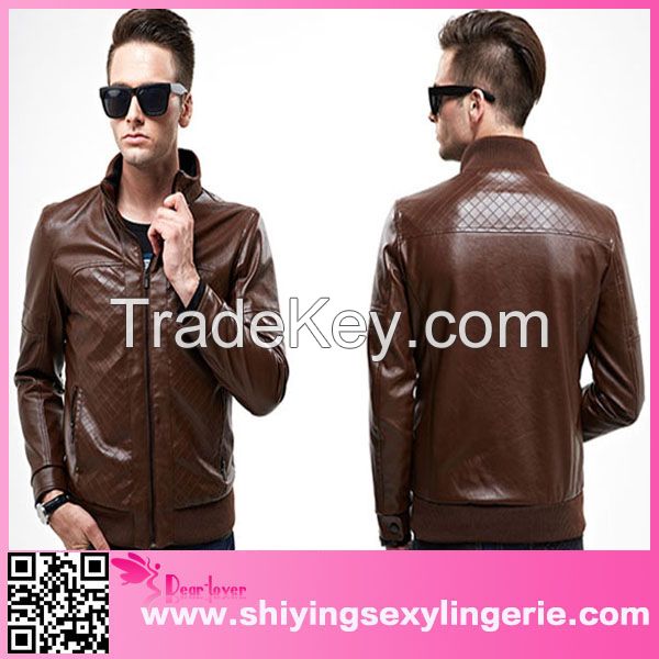 wholesale latest fashion man leather jacket