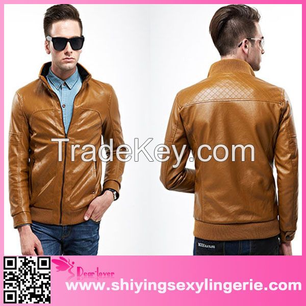 wholesale latest fashion man leather jacket