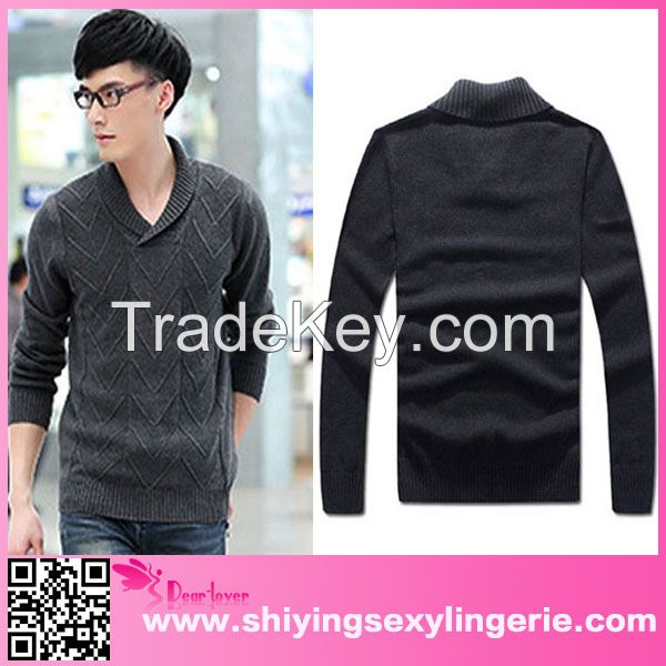 Male V-neck Korean Fashion pure wool sweater