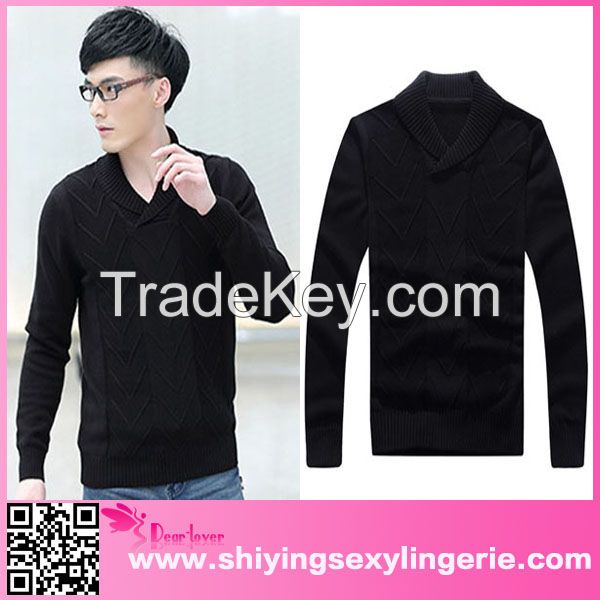 Male V-neck Korean Fashion pure wool sweater