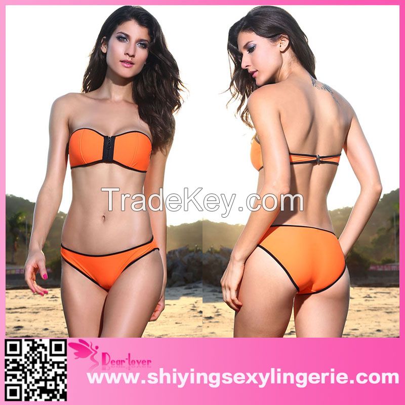 Strapless Top bikini swimwear bikini for mature women