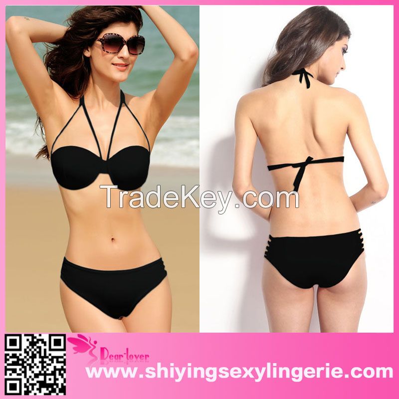 wholesale sexy rubber Caged Look Hollow-out swimwear