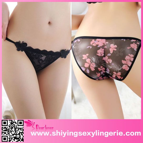 best selling sexy women sheer lace floral woman g-string