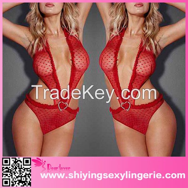 new arrival hot sexy red women teddy lingerie sexy