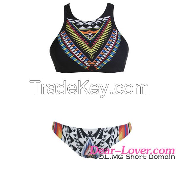 new design online wholesale halter tankini swimwear