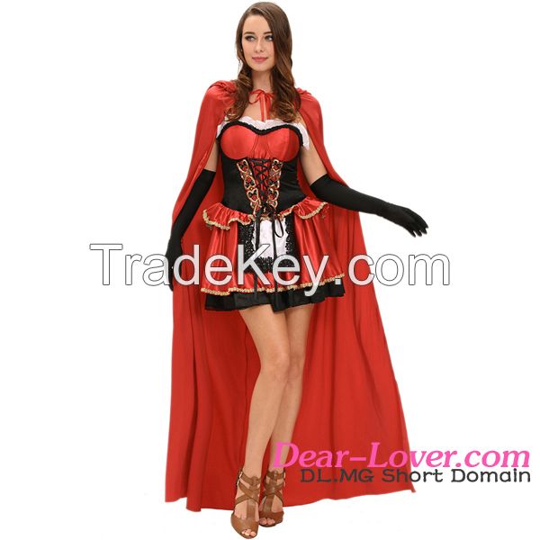 wholesale red adult sexy fancy dress costume for advertising