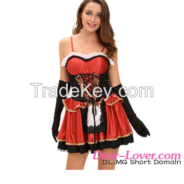 wholesale red adult sexy fancy dress costume for advertising