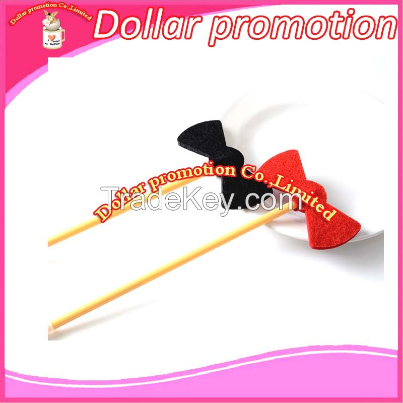 [Dollar promotion Make up dancing props pen felt cloth gift pen, crown pen , bow pen series festival promotuion