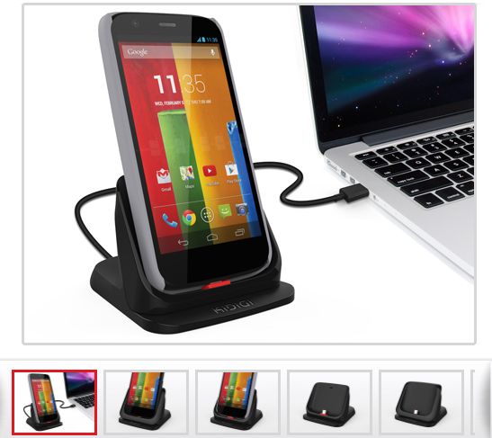 Desktop Sync & Charge Dock for Motorola Moto G Ultrathin 