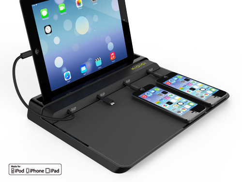 Fast Charge Universal Charging Station with Apple Lightning Charging Ports