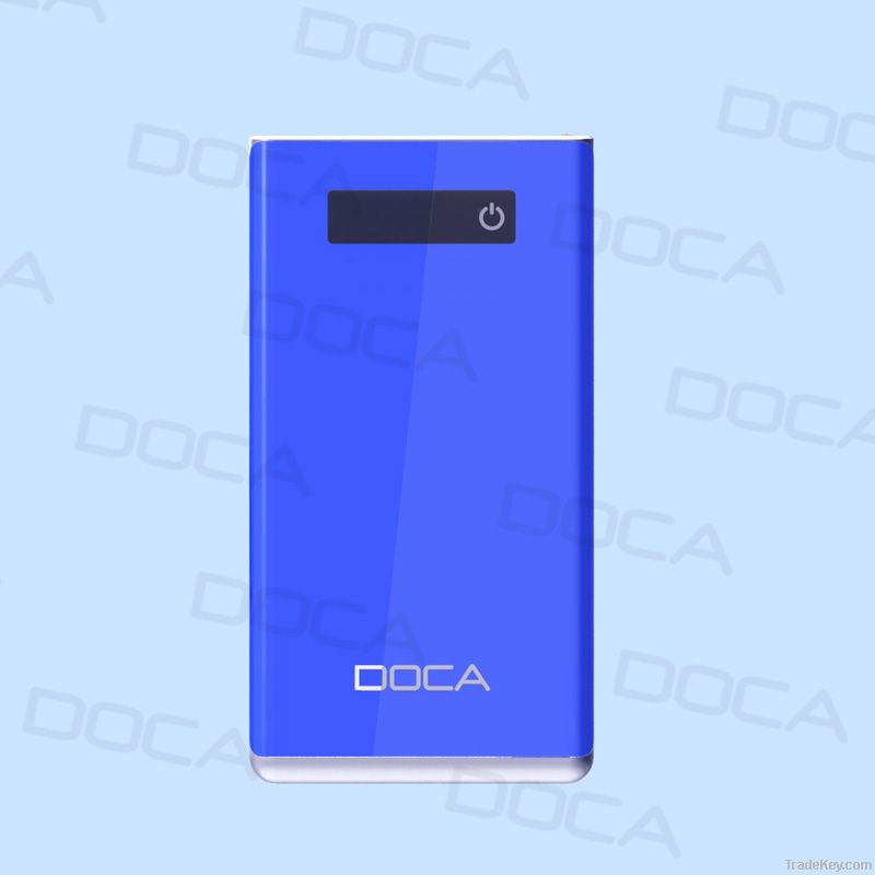 DOCA New hot sale D602 8000 mAh ultra thin rechargeable power bank