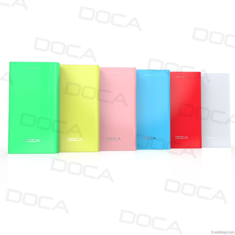 DOCA D605 ultra thin power bank for iphone samsung