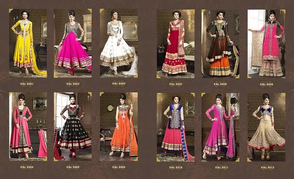 PRETTY ANARKALI SUITS COLLECTIONS