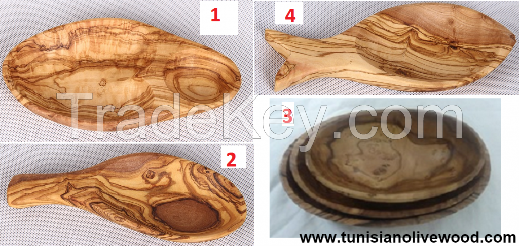 Olive wood dishes/olive plat, heart dish, oval..