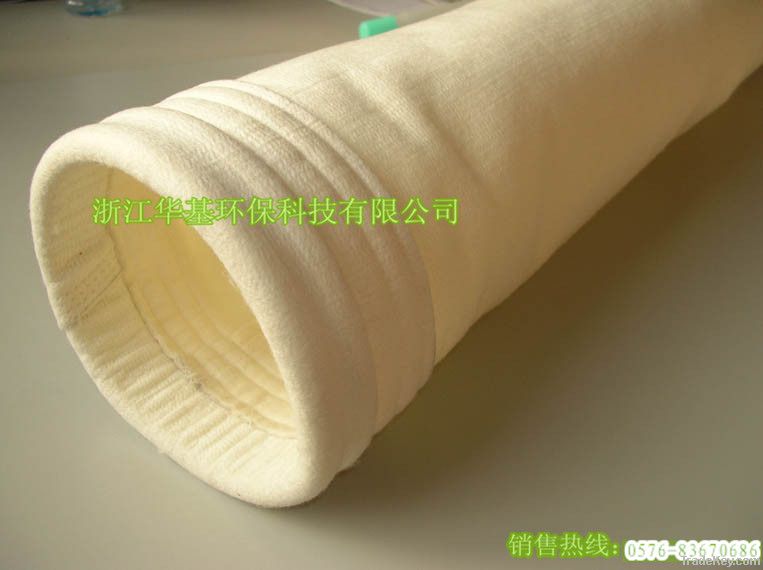 Acrylic nonwoven fabric for dust collector bag