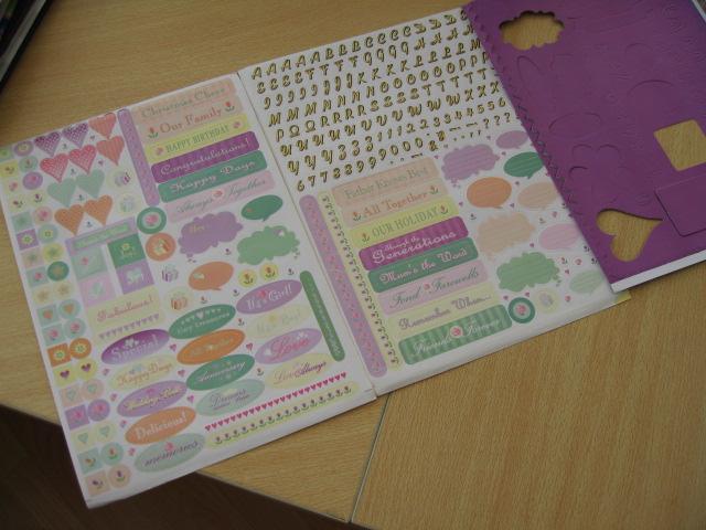 Scrapbook Sticker and Stencil