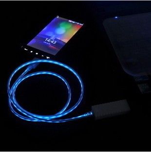 2014 China Hot Sale New Products Mobile phone USB Cable with LED Light